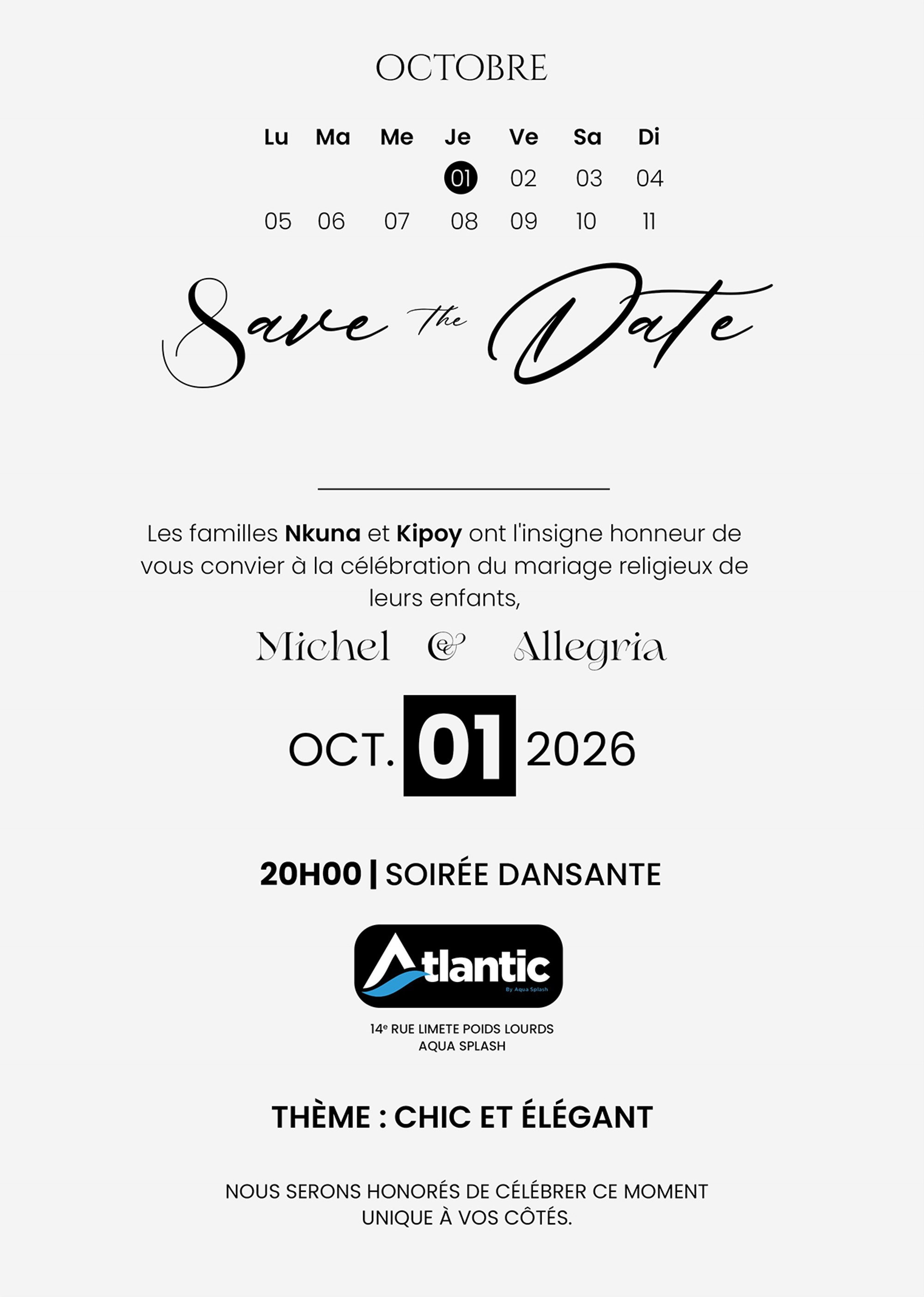 Save the date